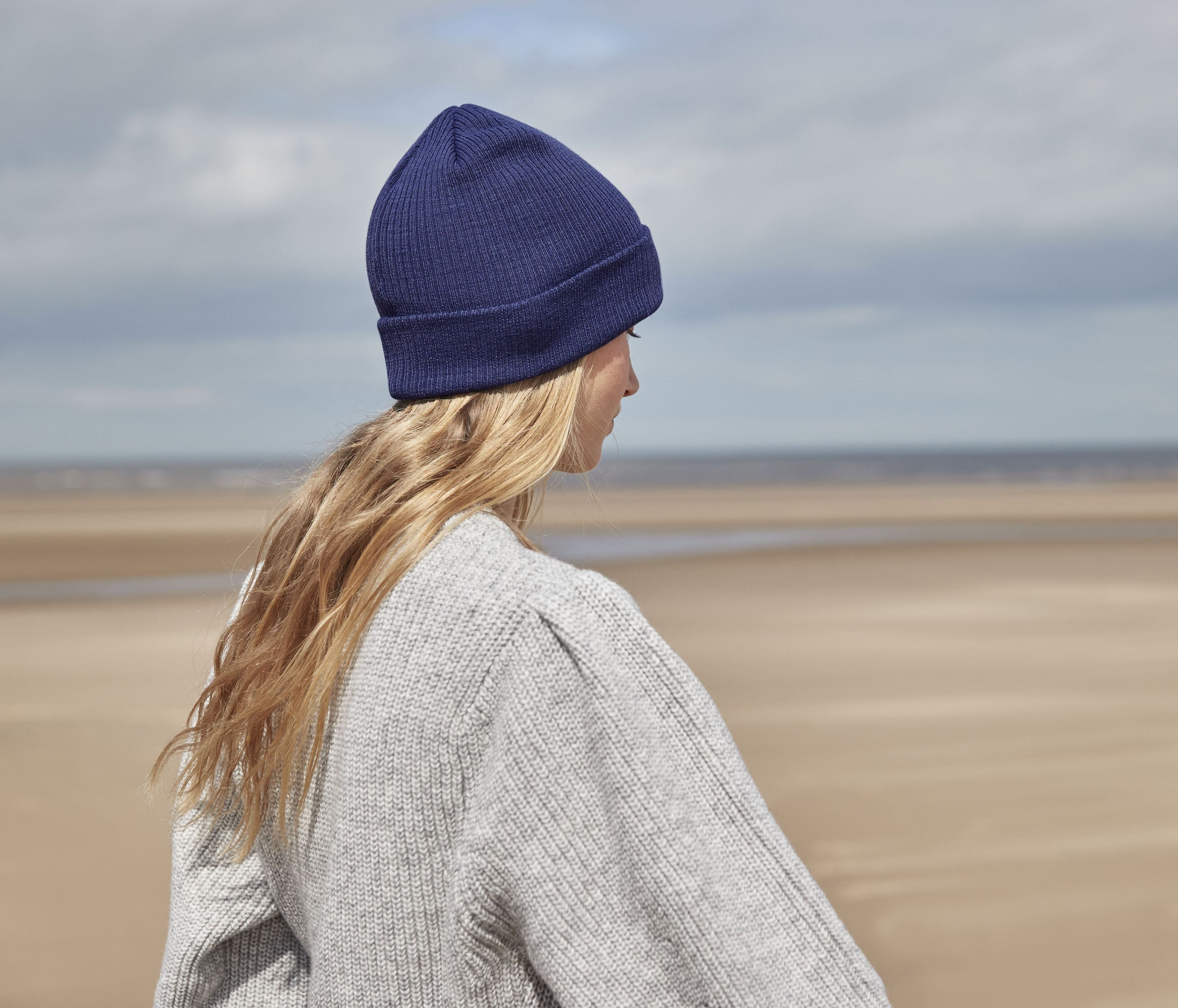 ORGANIC COTTON FINE KNIT BEANIE