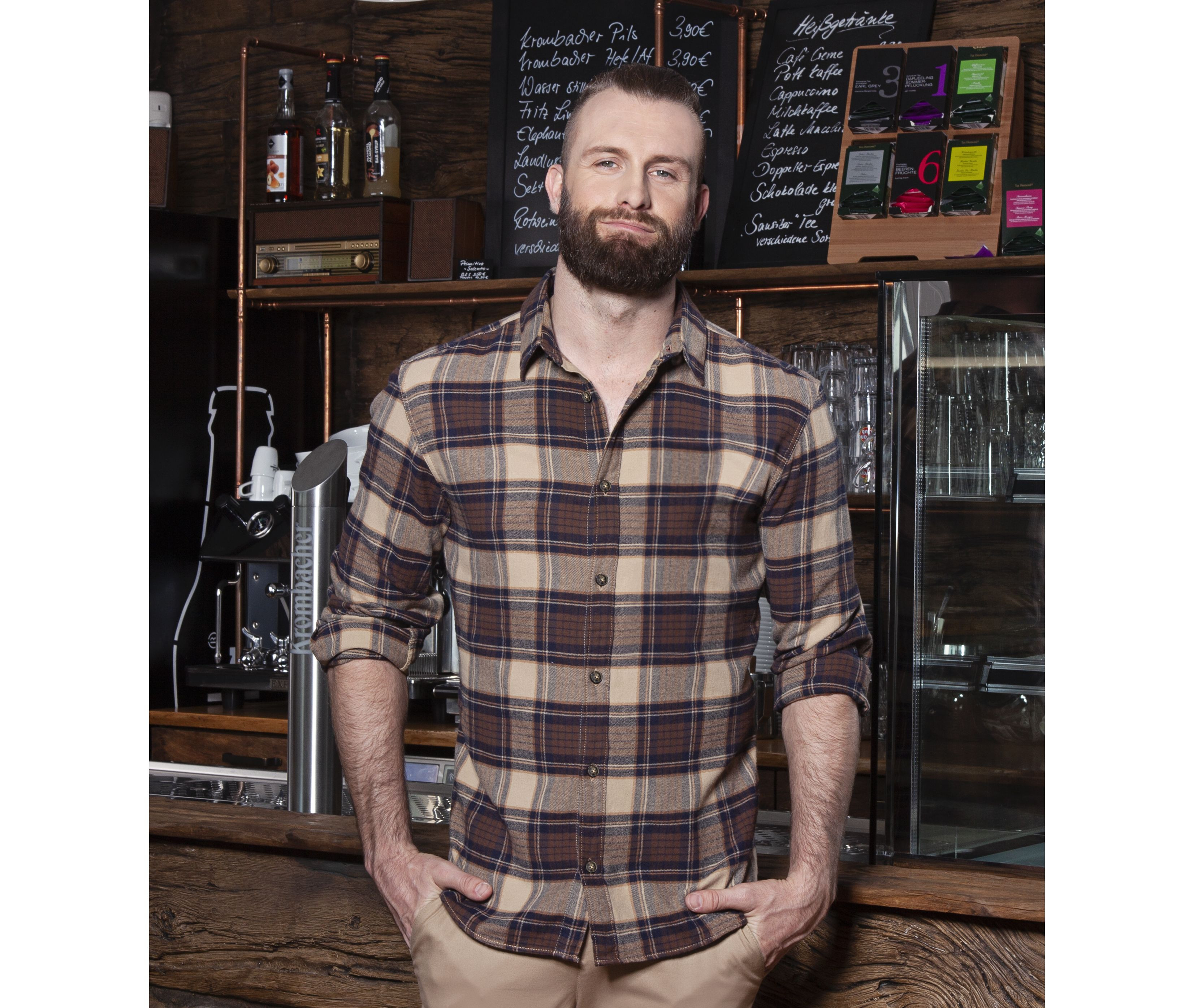 MEN'S CHECKED SHIRT URBAN-TREND