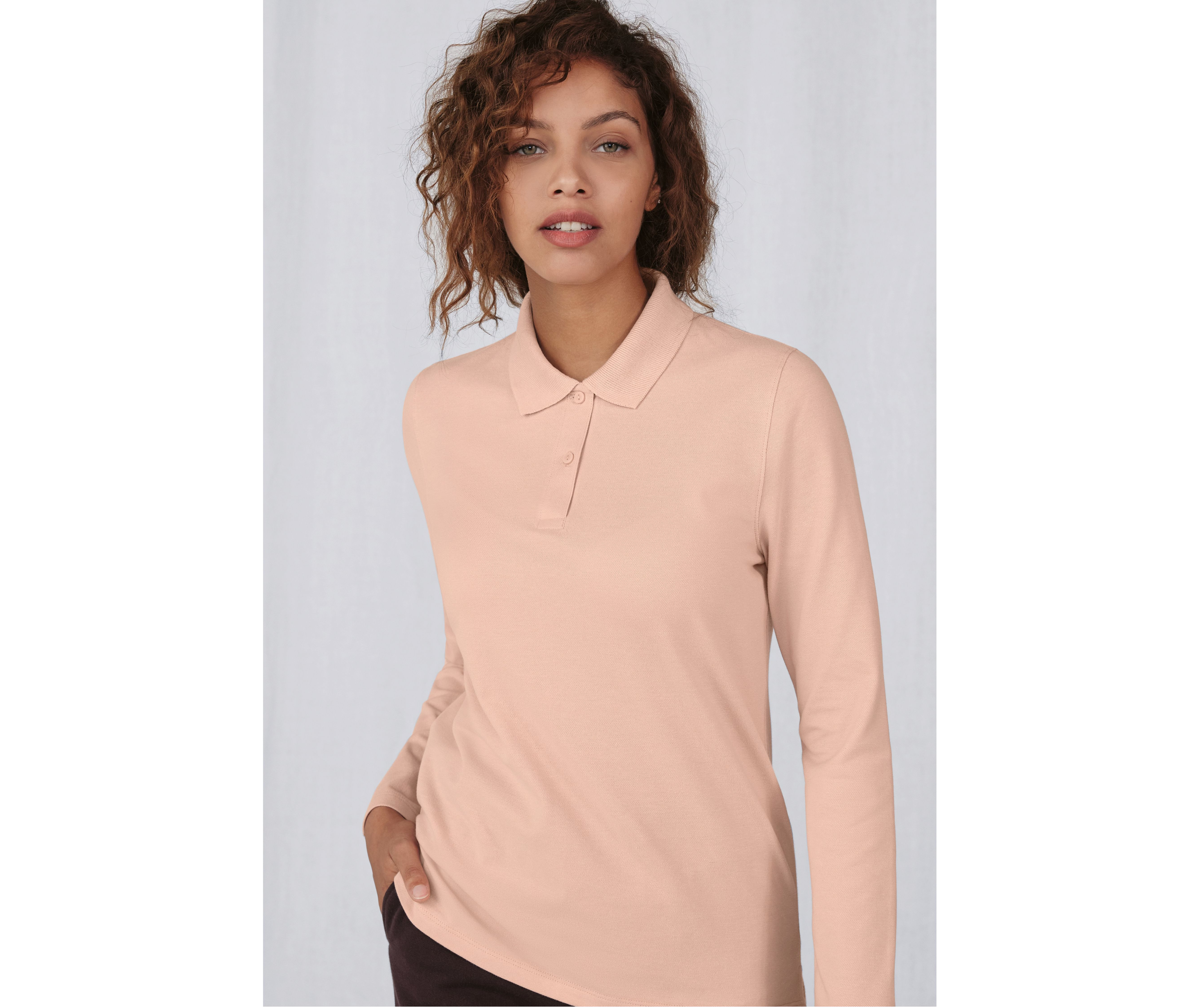 B&C MY POLO 210 LSL /WOMEN