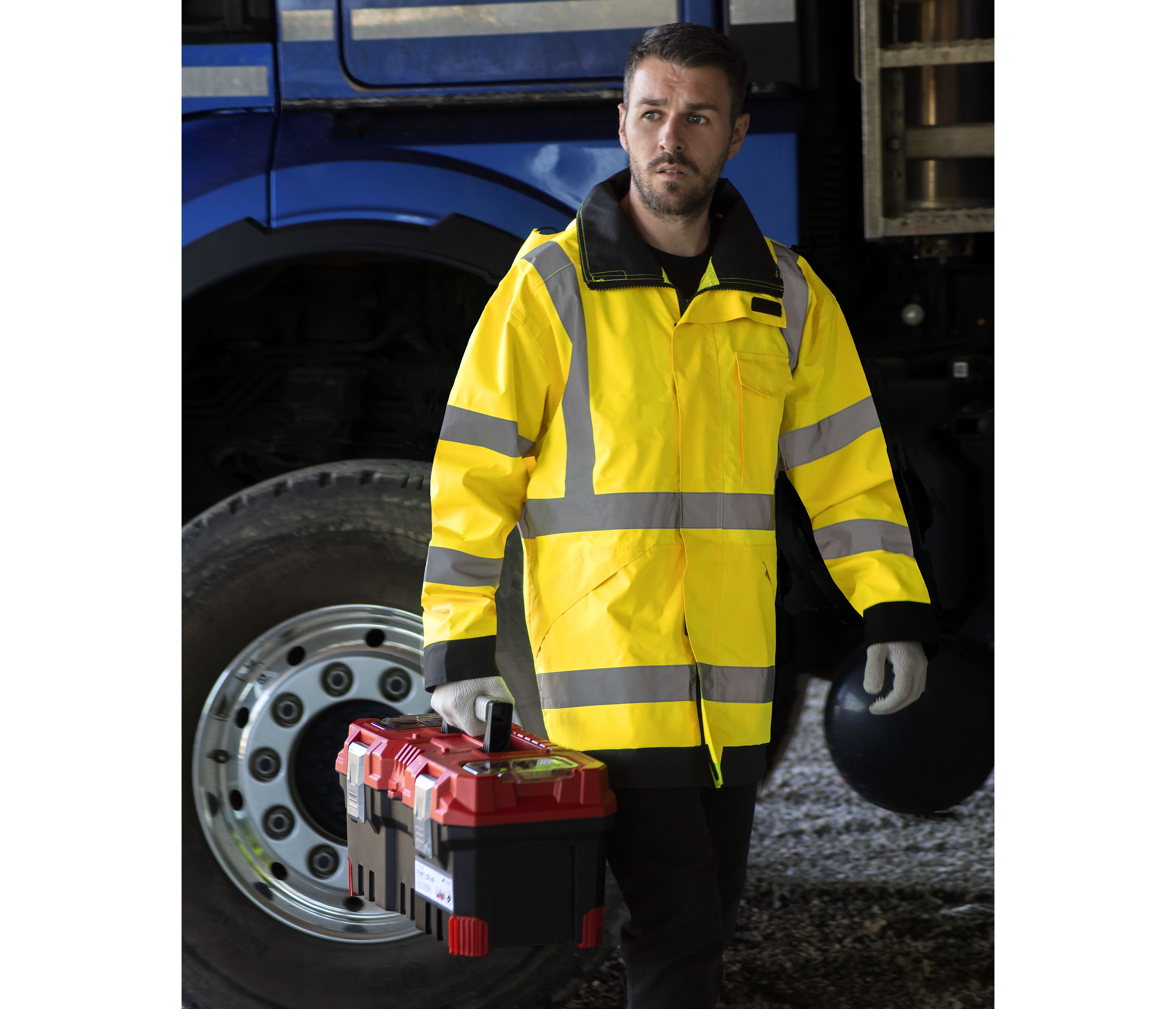 HI-VIS RAIN LITE JACKET KAUNAS