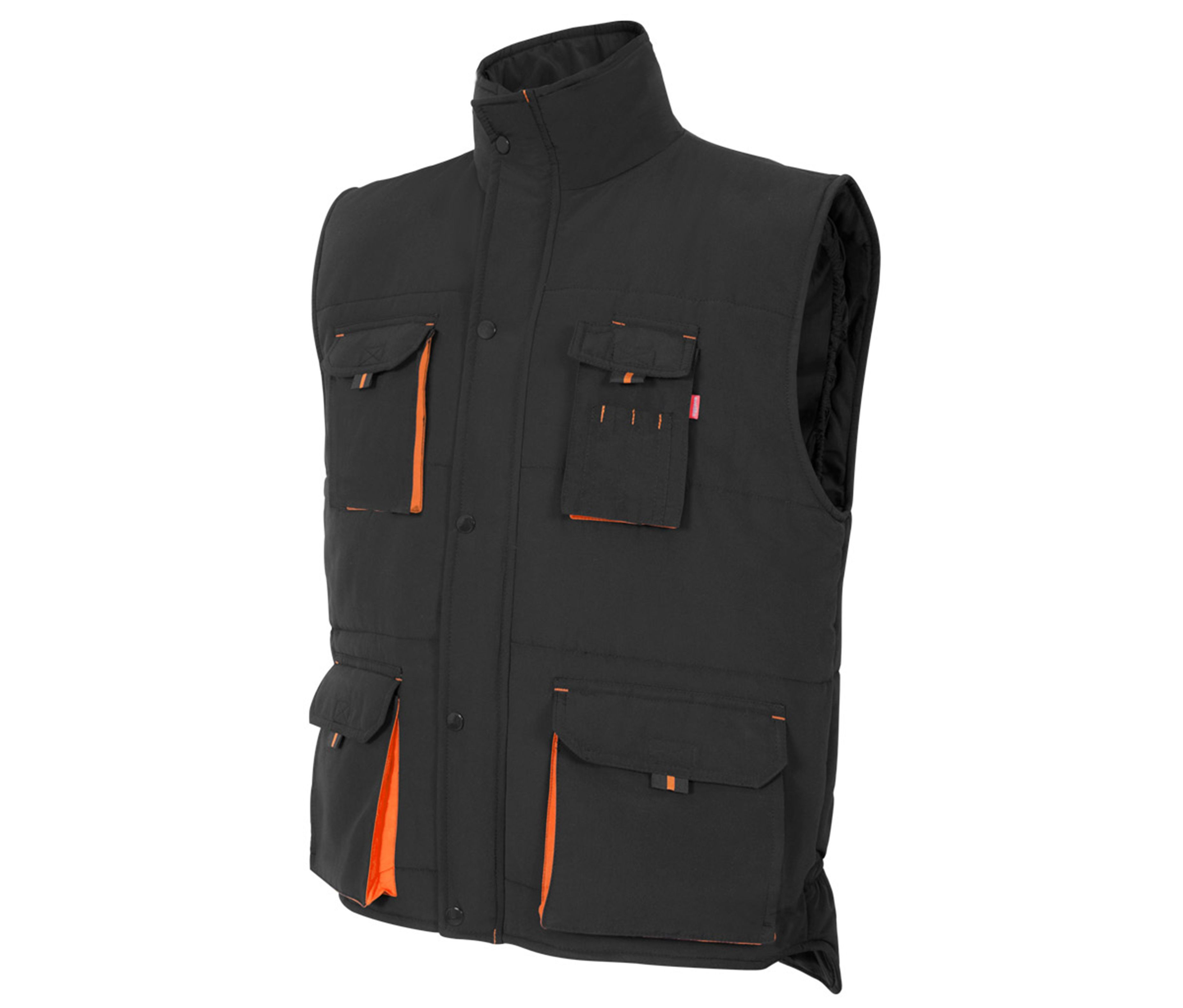 GILET MATELASSÉ BICOLORE MULTIPOCHES