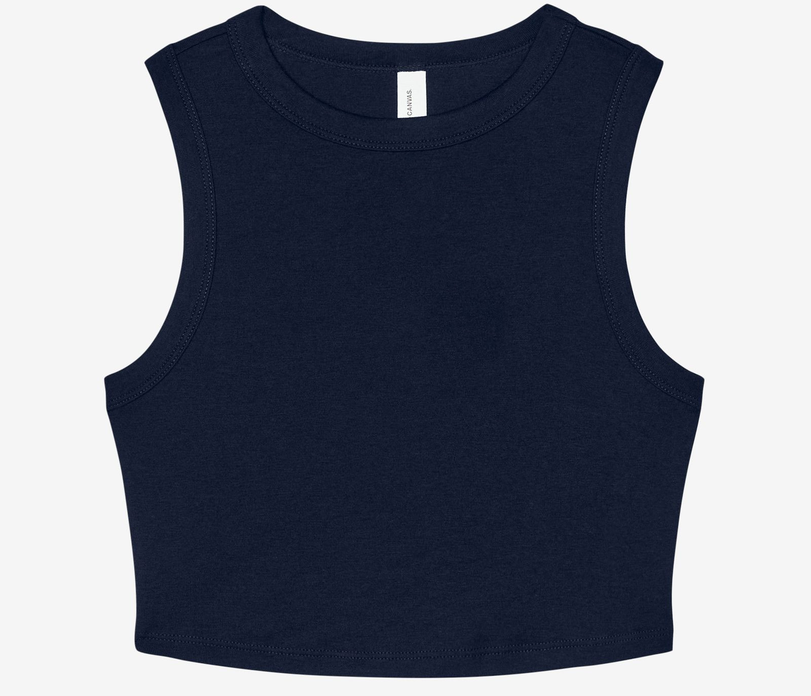 WOMEN'S MICRO RIB MUSCLE CROP TANK