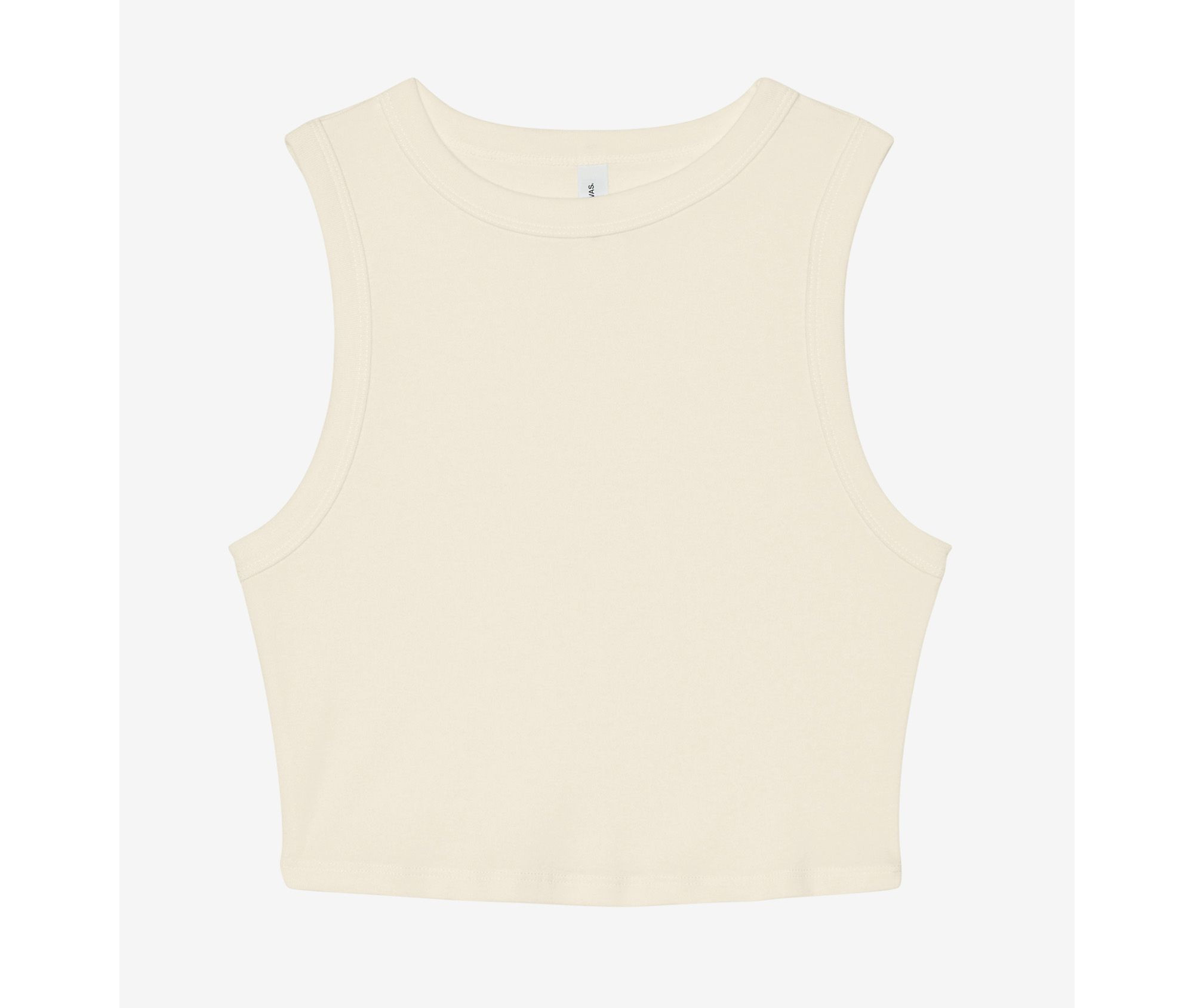 WOMEN'S MICRO RIB MUSCLE CROP TANK