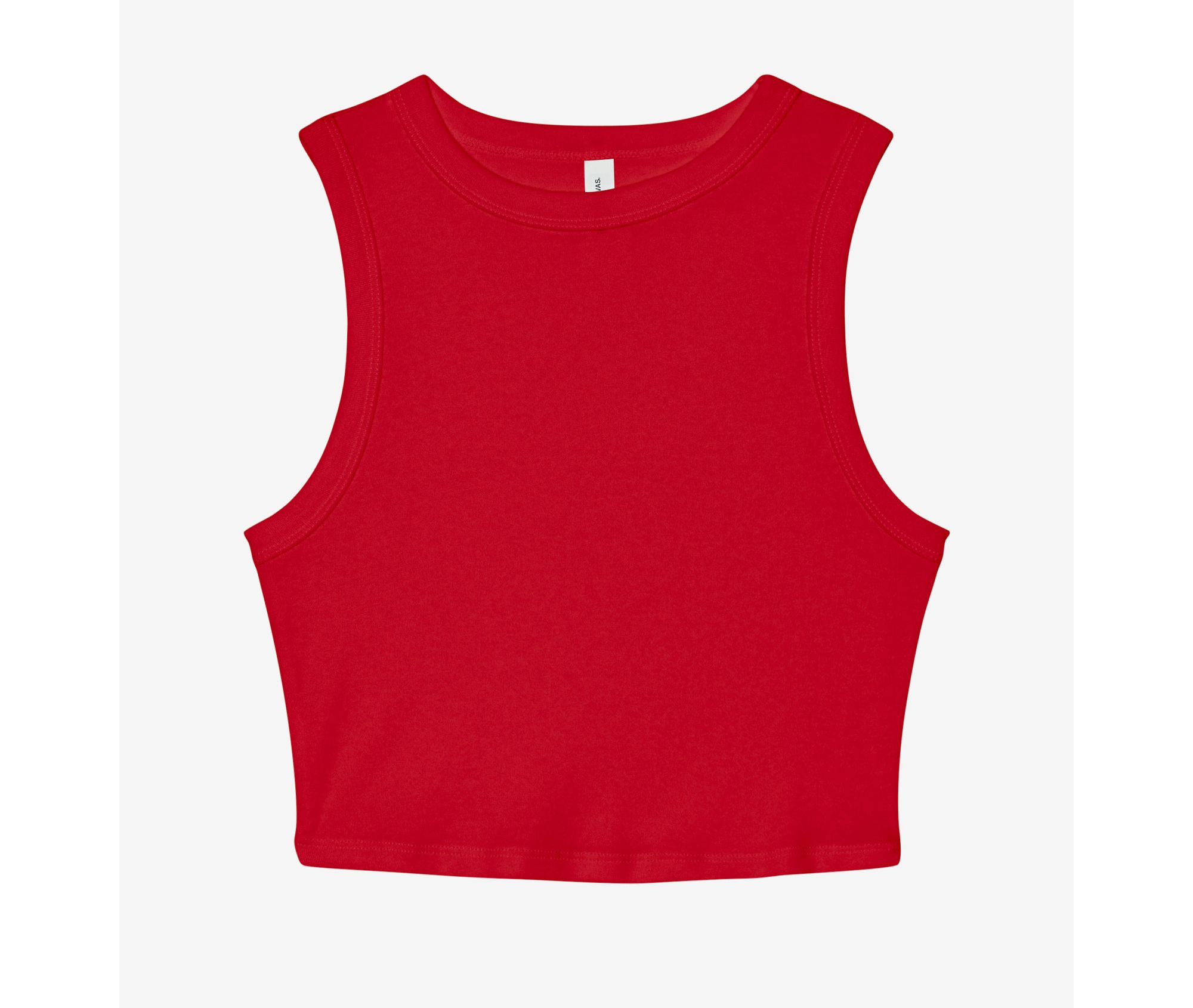 WOMEN'S MICRO RIB MUSCLE CROP TANK