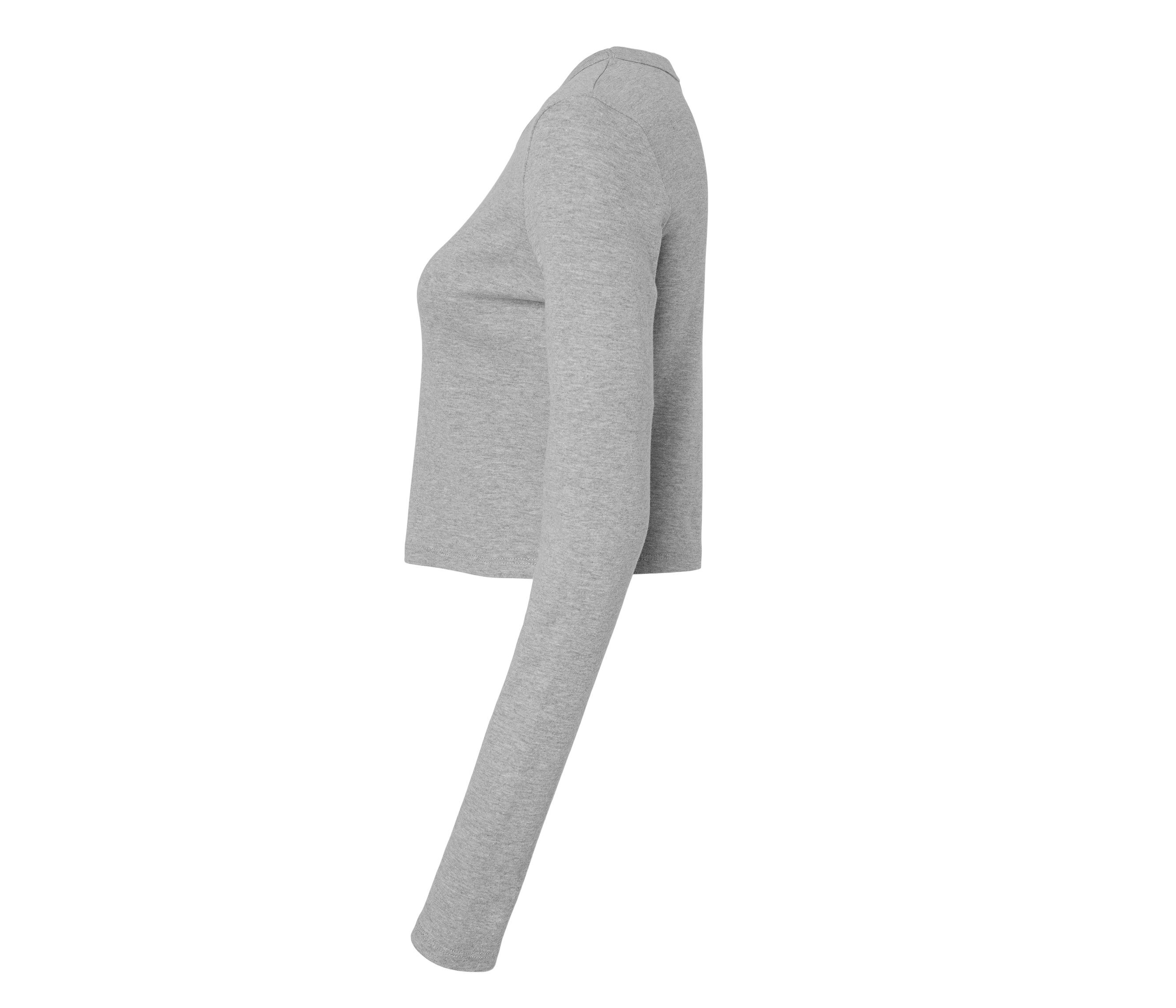 WOMEN'S MICRO RIB LONG SLEEVE BABY TEE