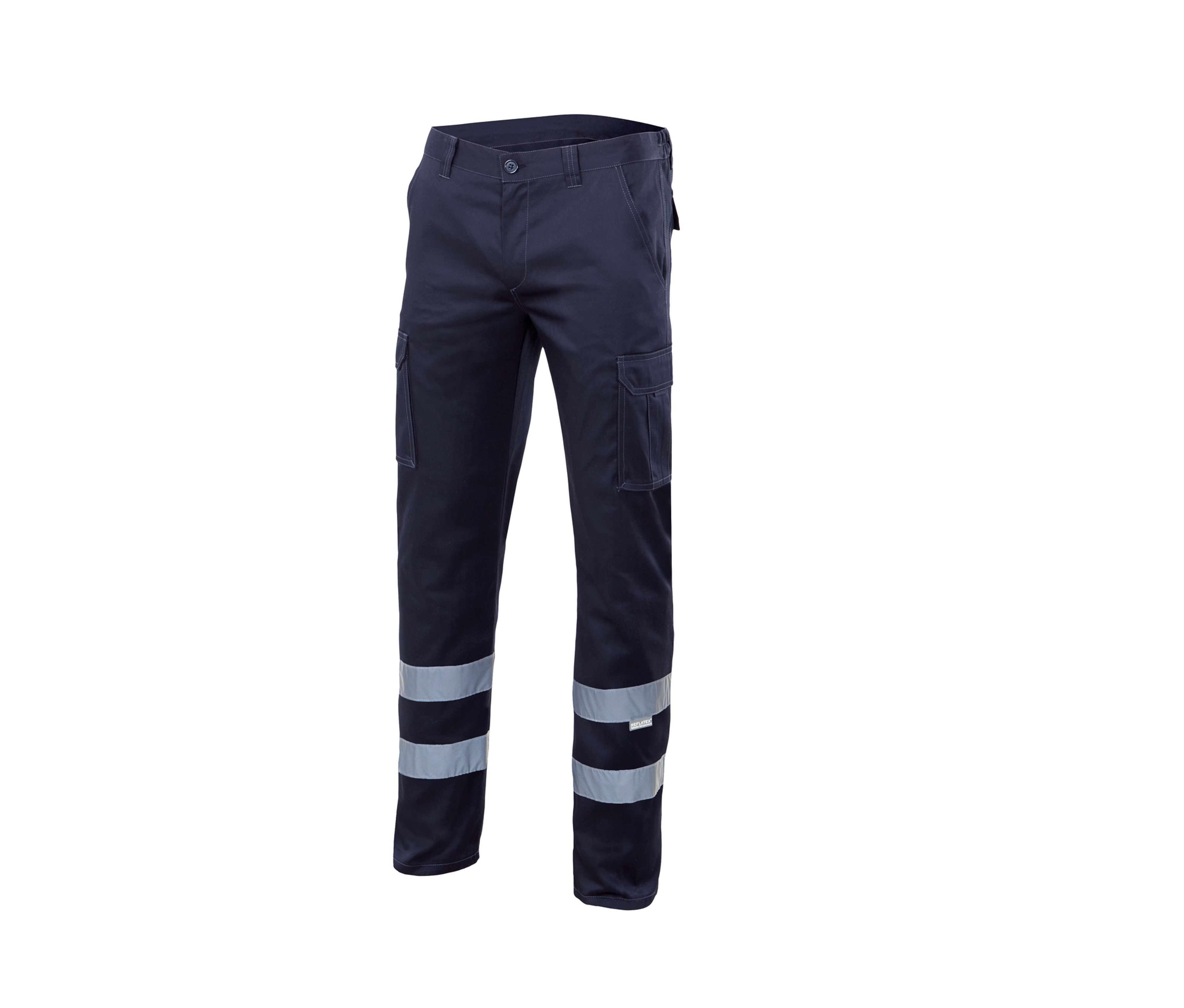 PANTALON STRETCH MULTIPOCHES À BANDES RÉFLÉCHISSANTES