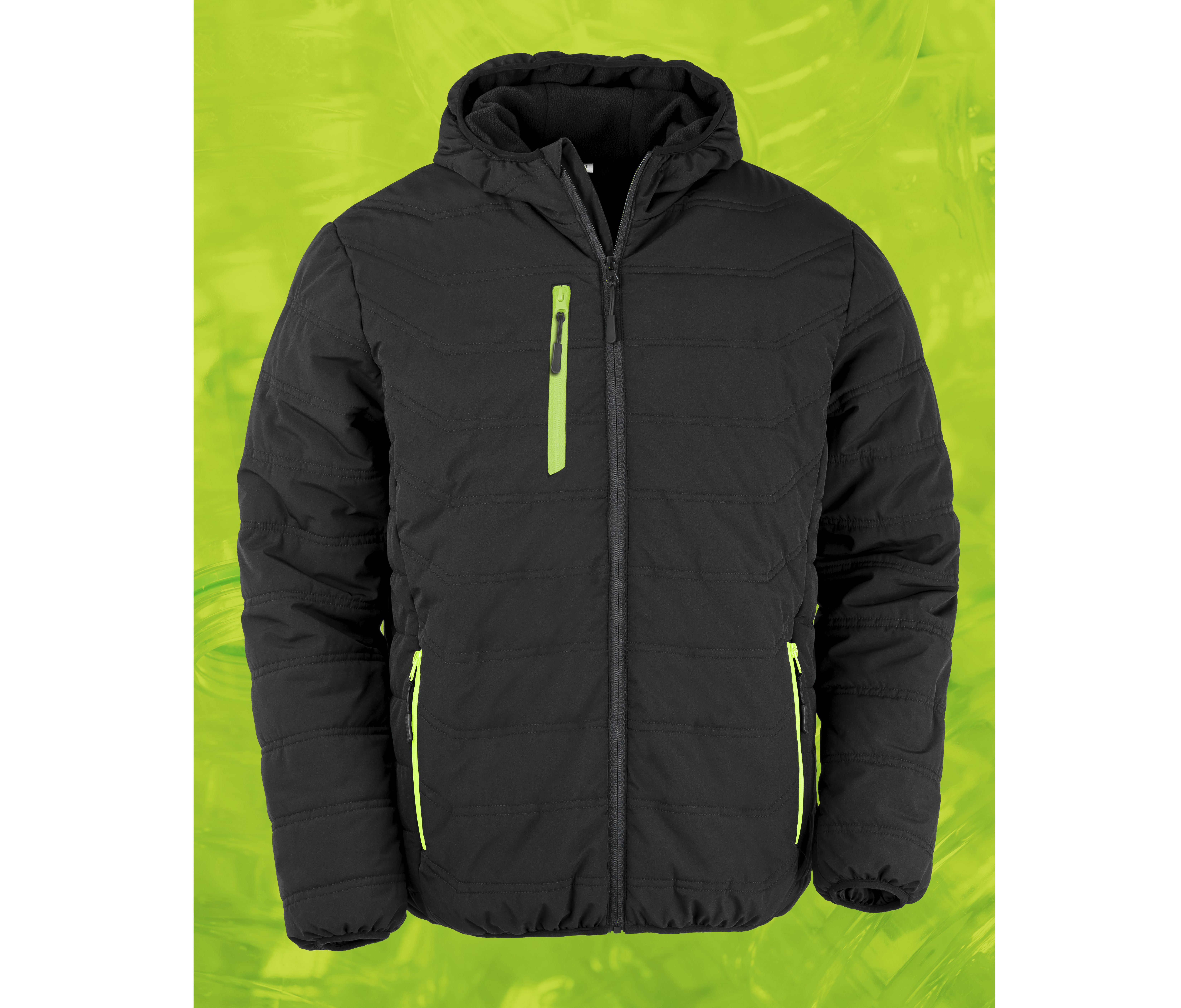 BLACK COMPASS PADDED WINTER JACKET