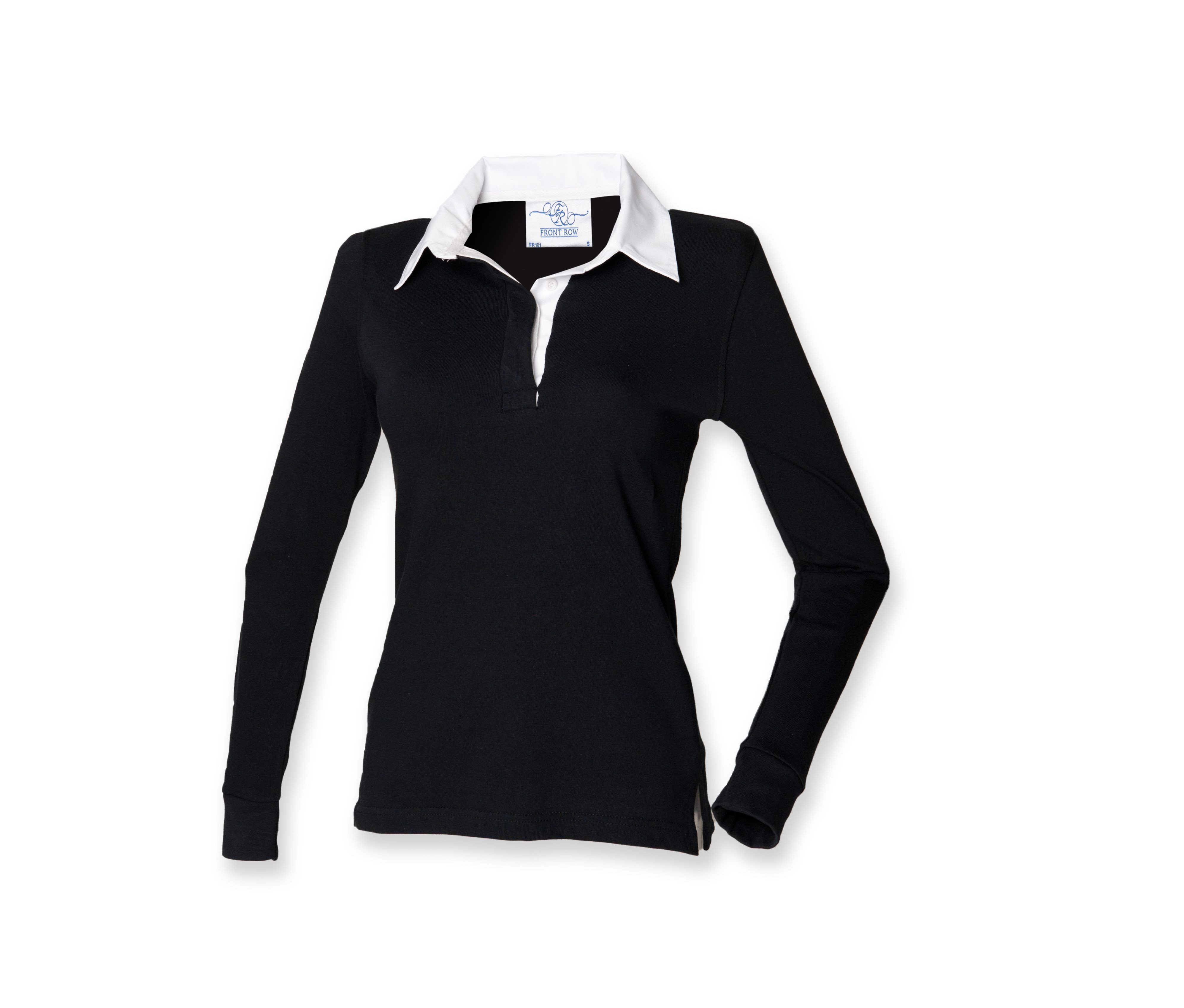 LADIE'S LONG SLEEVED PLAIN RUGBY SHIRT