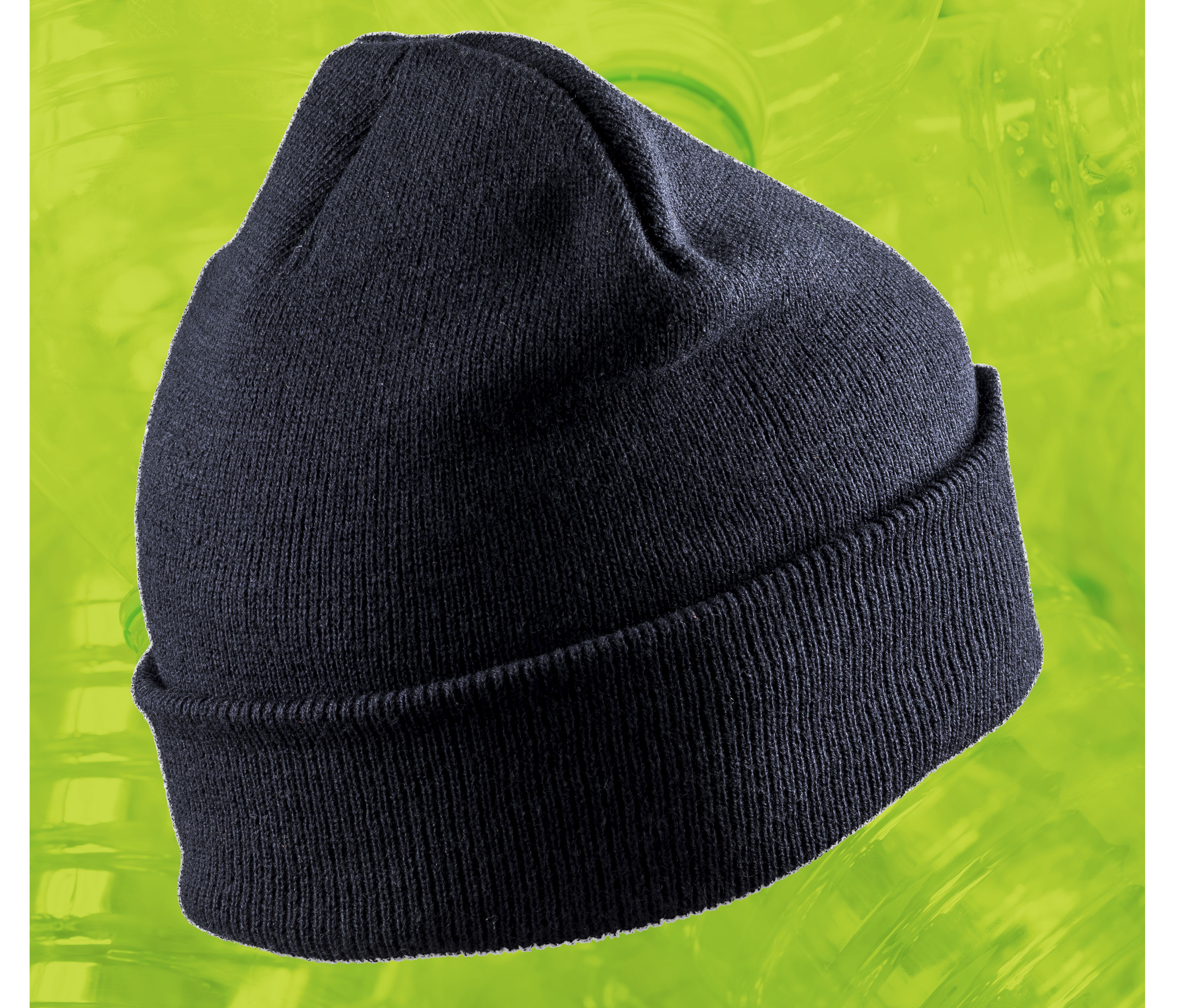 RECYCLED DOUBLE KNIT PRINTERS BEANIE