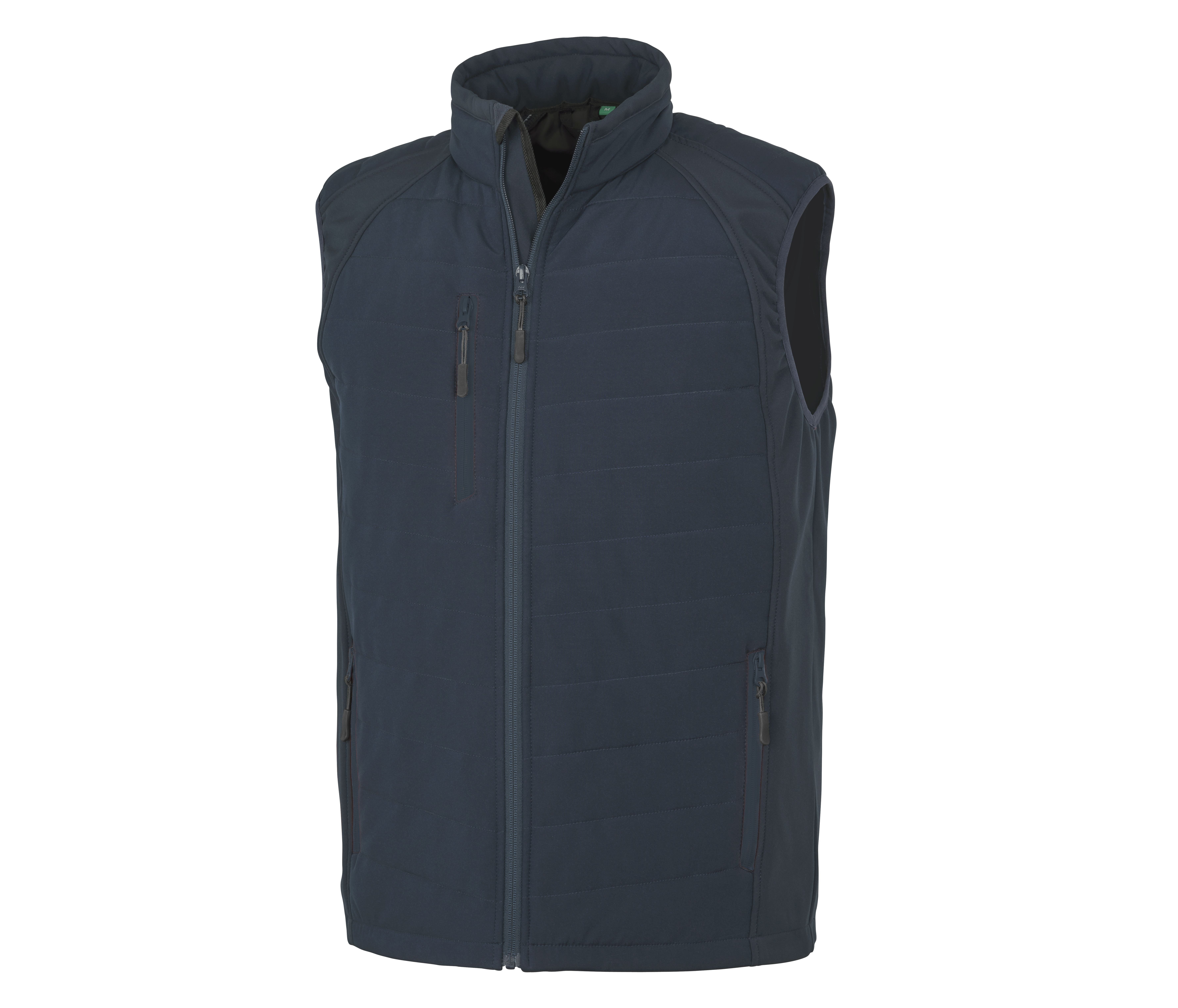 BLACK COMPASS PADDED SOFTSHELL GILET