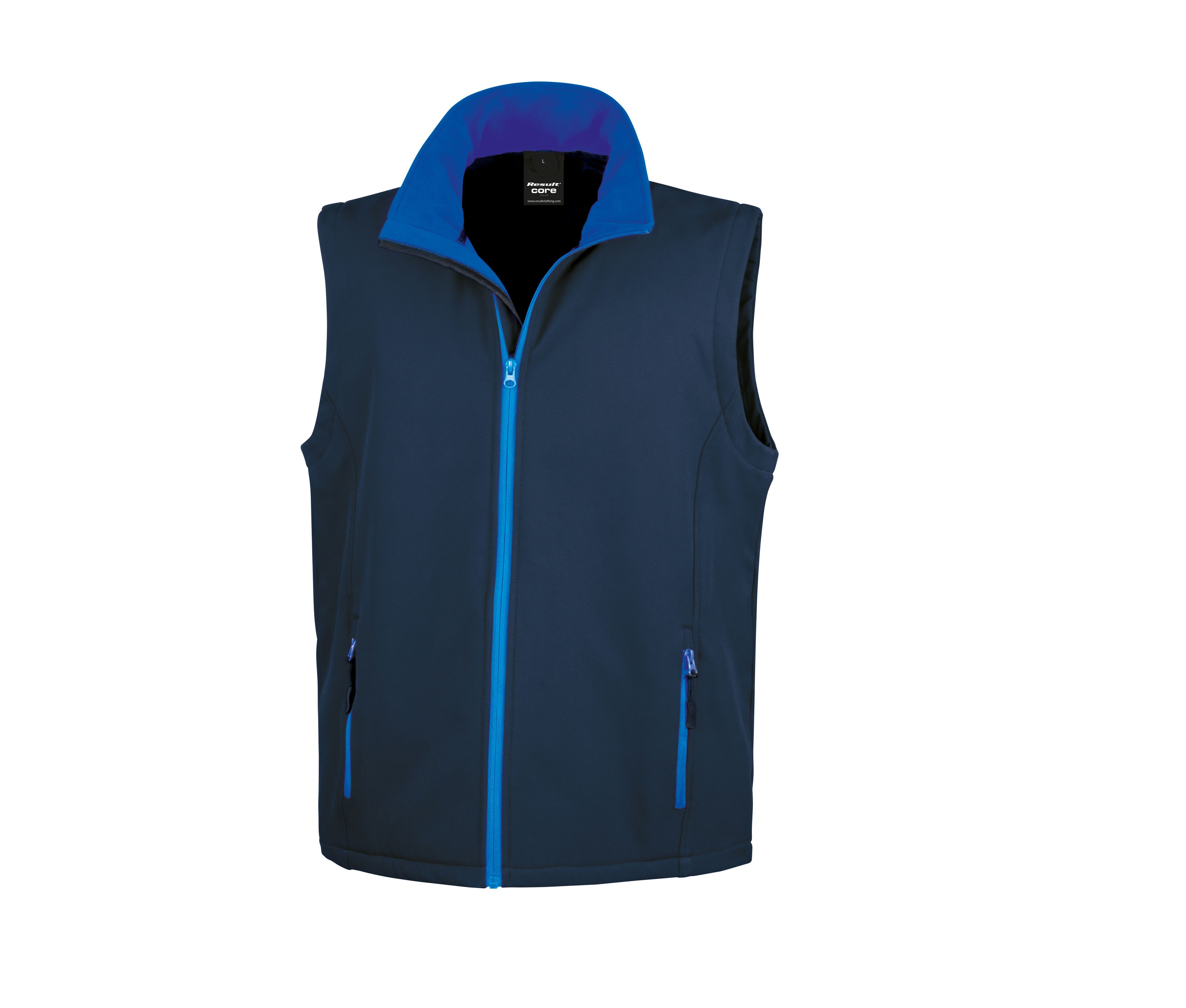 MENS PRINTABLE SOFTSHELL BODYWARMER