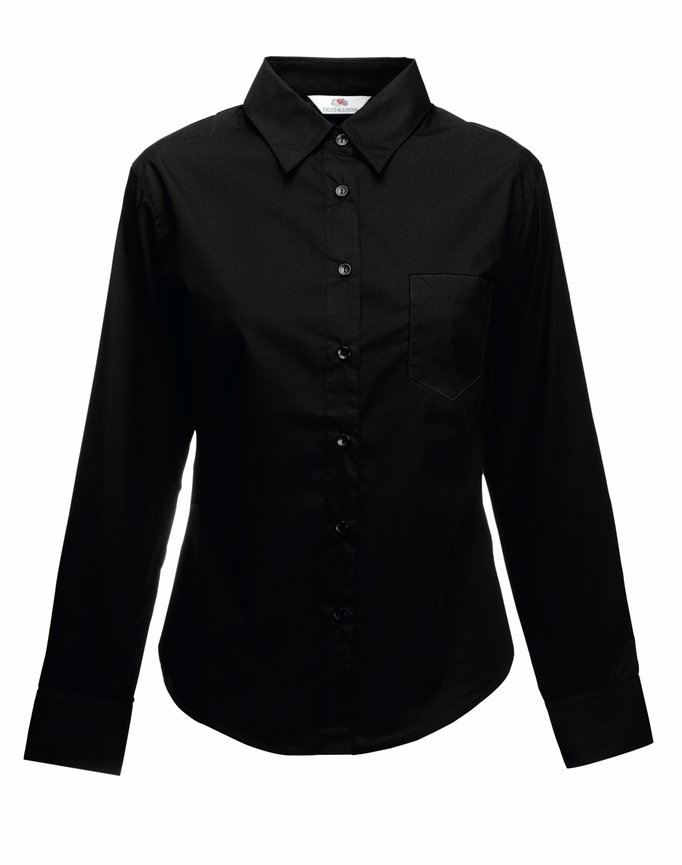 LADIES LONG SLEEVE POPLIN SHIRT