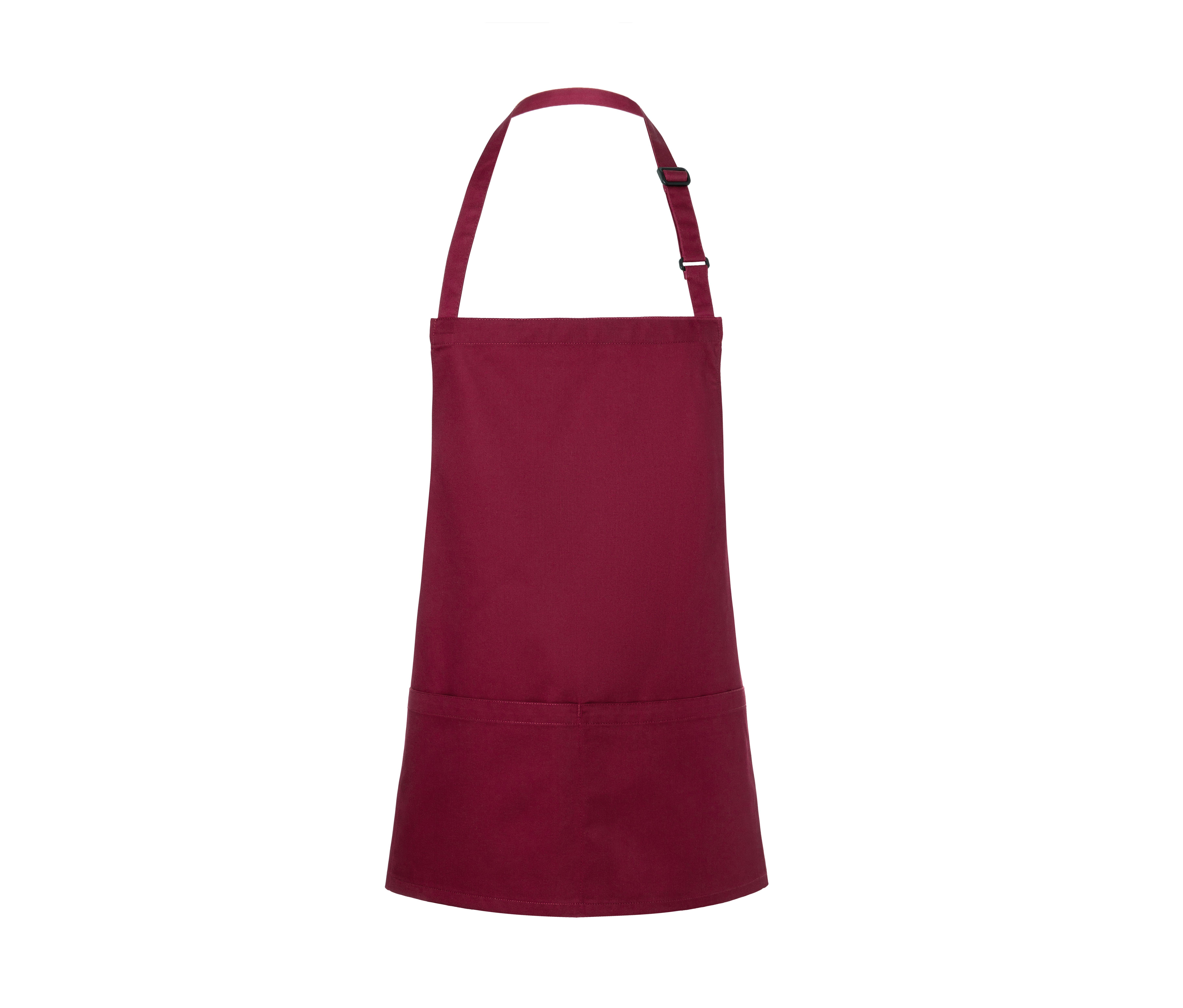 SHORT BIB APRON BASIC WITH BUCKLE AND POCKET