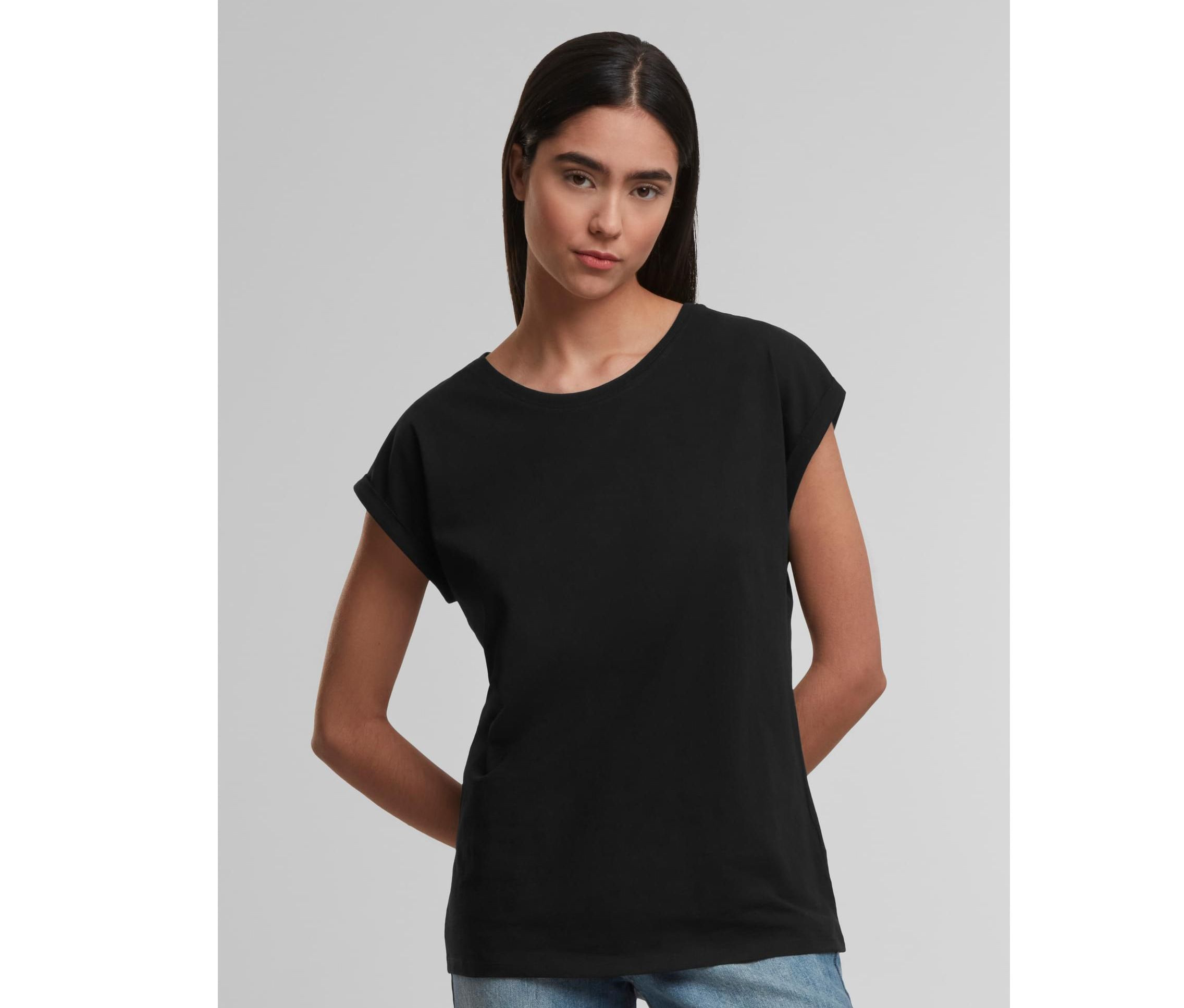 LADIES REGULAR EXTENDED SHOULDER TEE