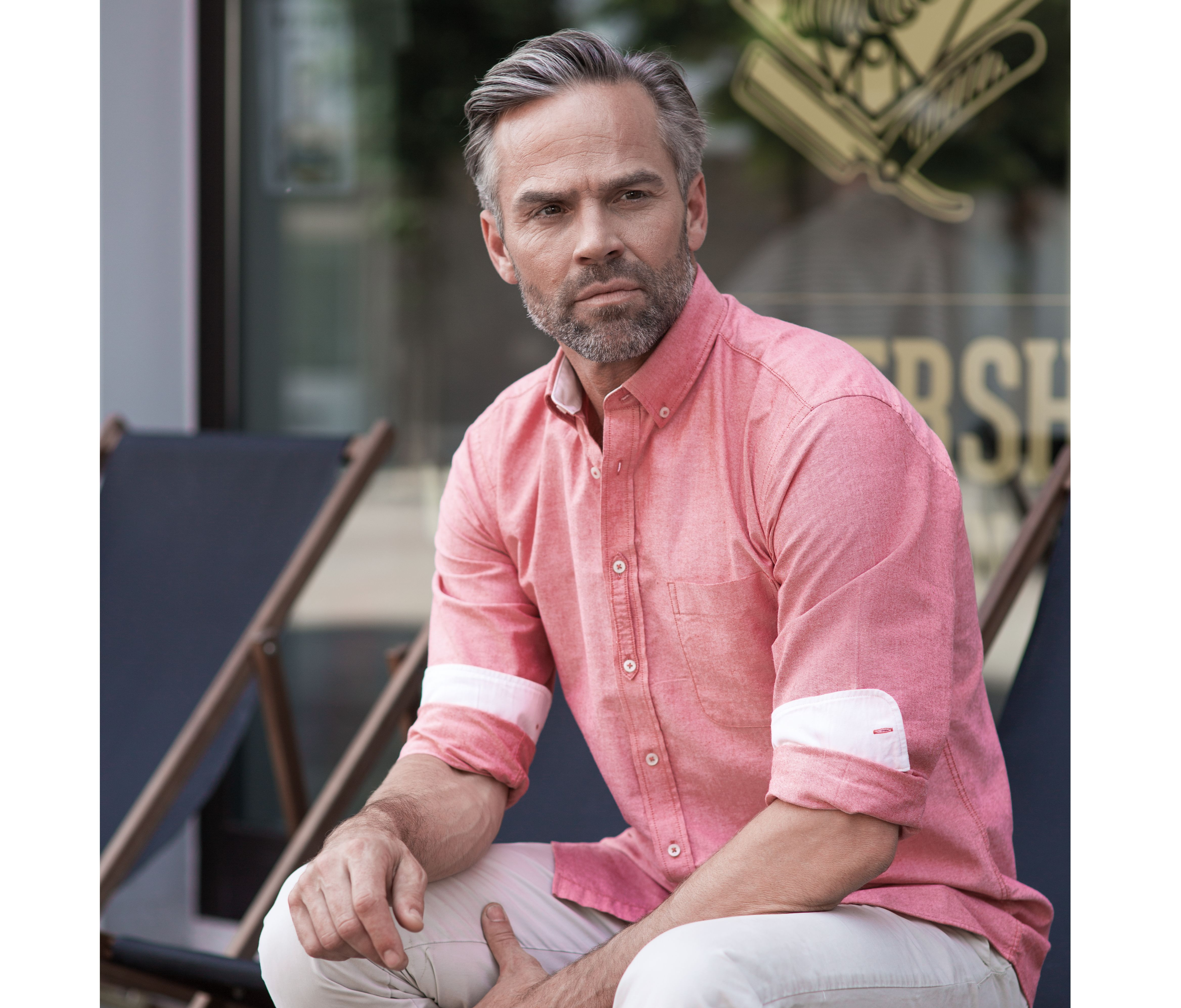 MEN'S LONG SLEEVE TAILORED WASHED OXFORD SHIRT