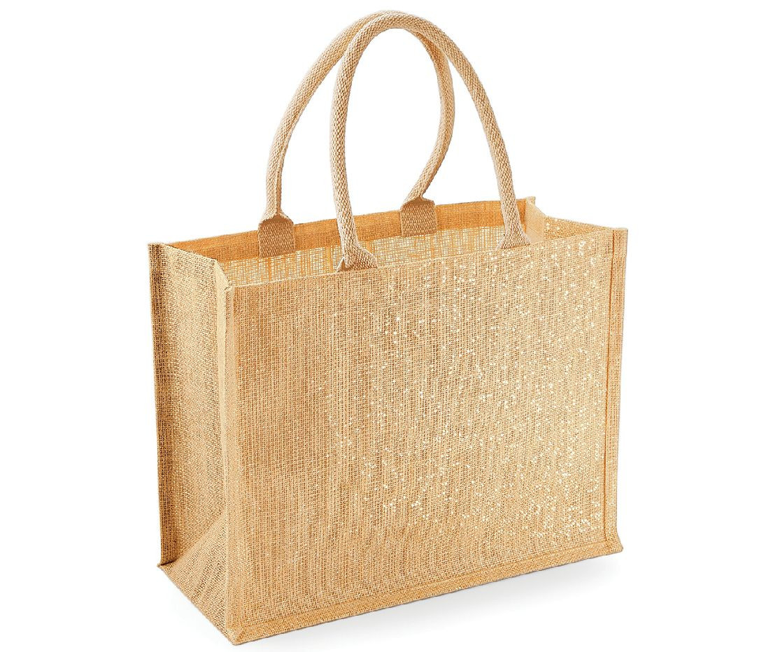 SHIMMER JUTE SHOPPER