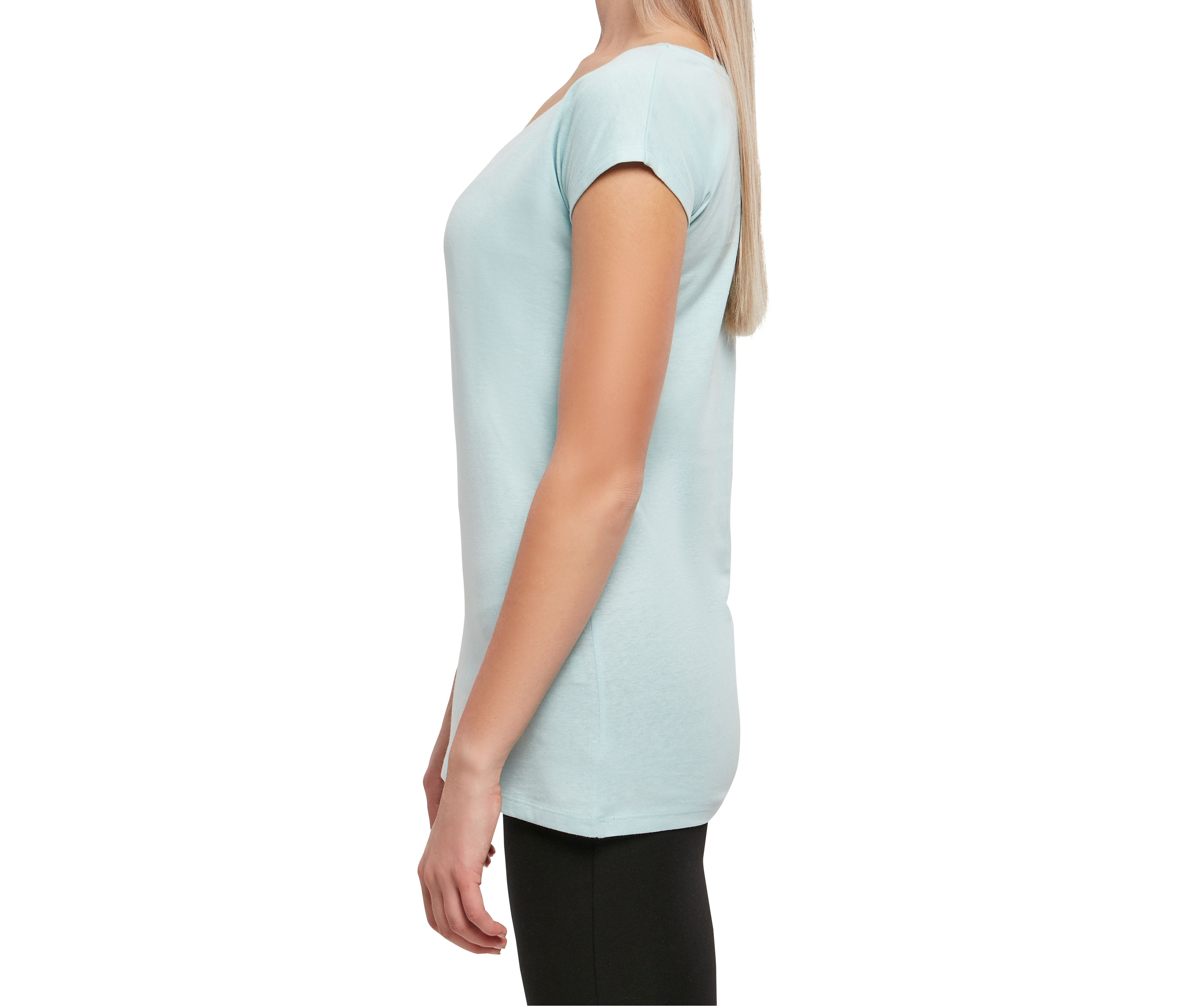 LADIES WIDE NECK TEE