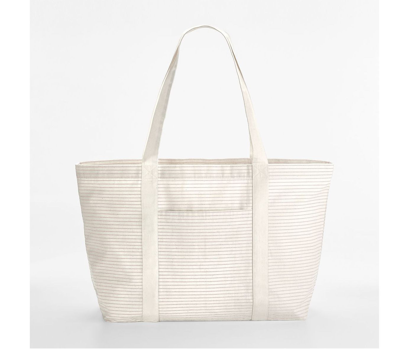 STRIPED ORGANIC COTTON SHOPPER