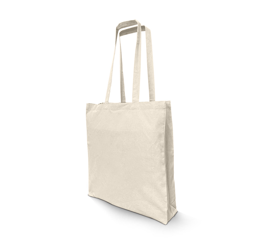 RECYCLED TOTE BAG WITH GUSSET