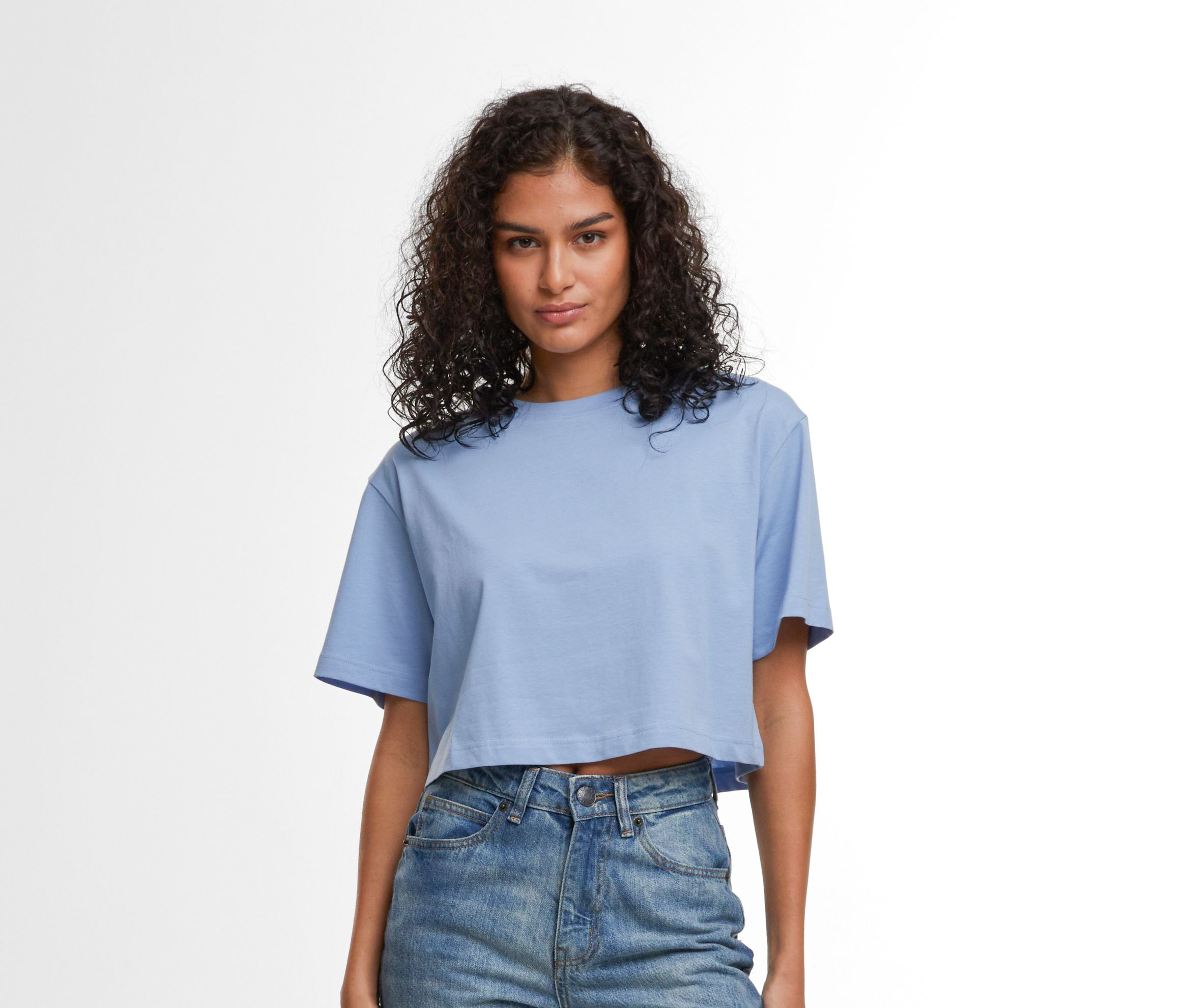 LADIES SHORT OVERSIZED TEE