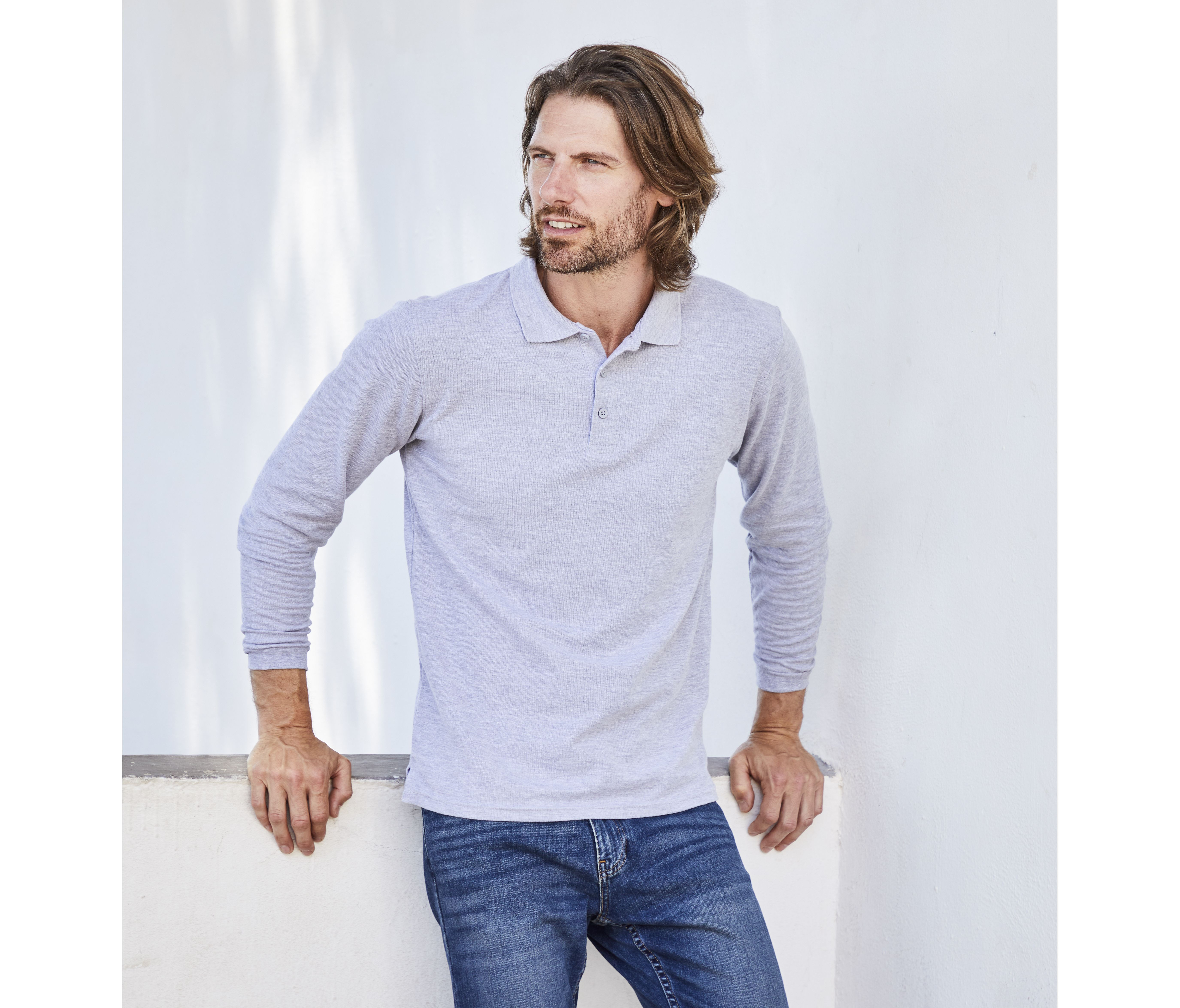 PREMIUM LONG SLEEVE POLO