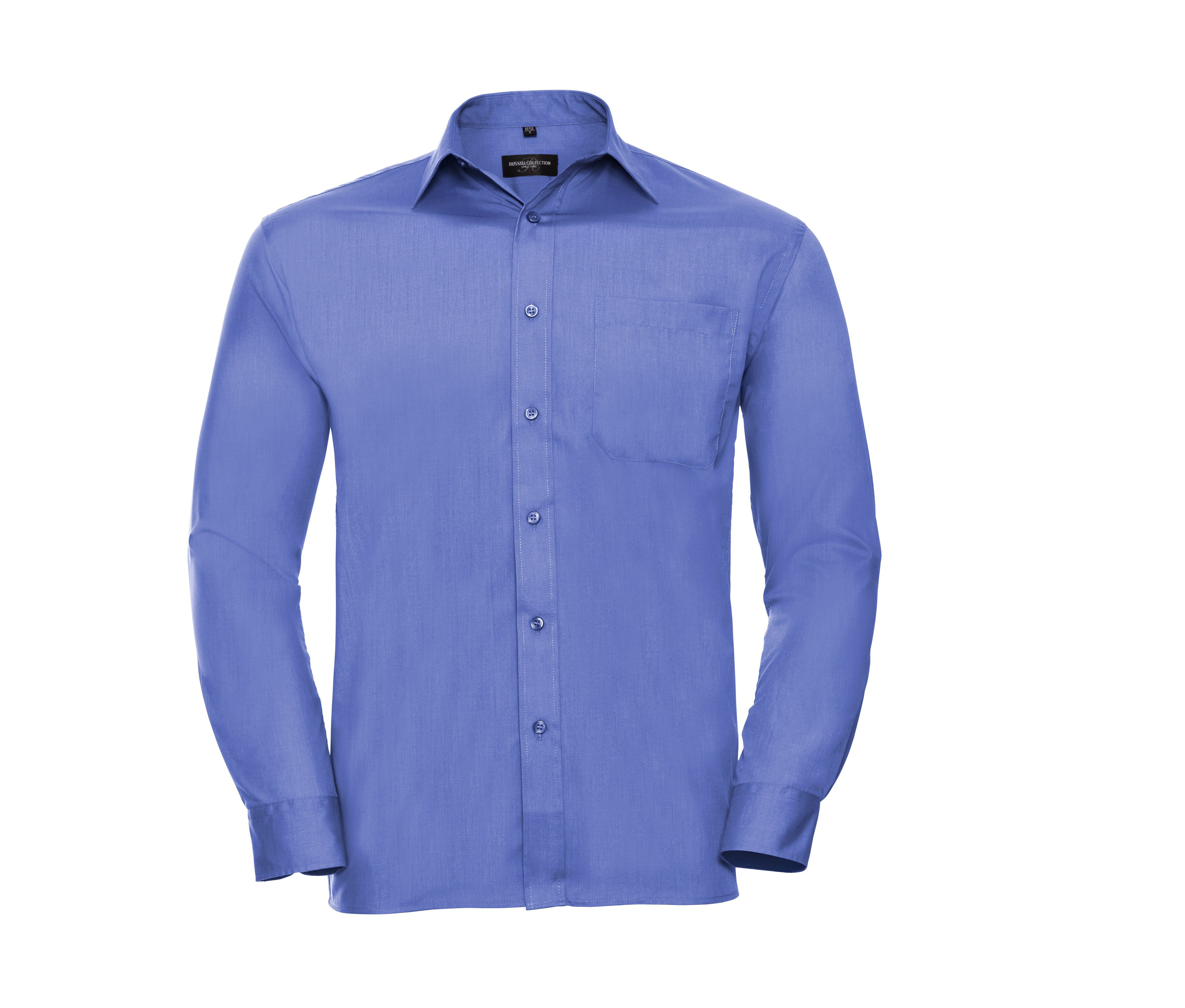 MEN'S LONG SLEEVE CLASSIC POLYCOTTON POPLIN SHIRT