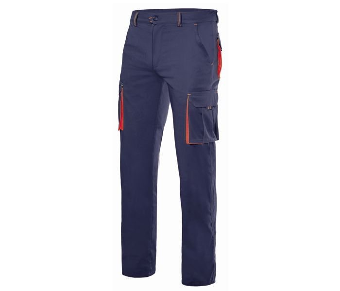 PANTALON STRETCH MULTIPOCHES BICOLORE