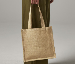 JUTE COMPACT TOTE