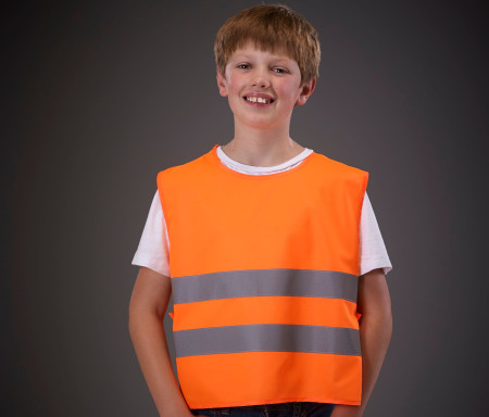 KIDS HI-VIS TWO BAND TABARD
