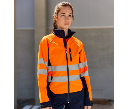 TWO-TONE HIGH VISIBILITY SOFTSHELL JACKET