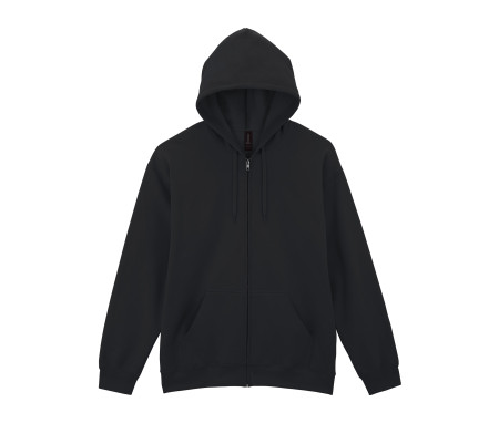 SOFTSTYLE MIDWEIGHT FLEECE ADULT FULL ZIP HOODED SWEATSHIRT