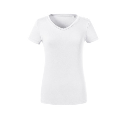 LADIES' PURE ORGANIC V-NECK