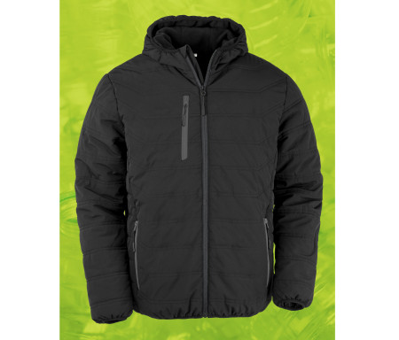 BLACK COMPASS PADDED WINTER JACKET