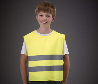 KIDS HI-VIS TWO BAND TABARD